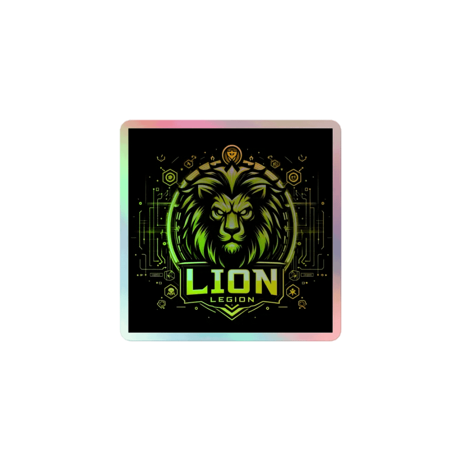Lion Legion Holographic Sticker Sheet product image (1)