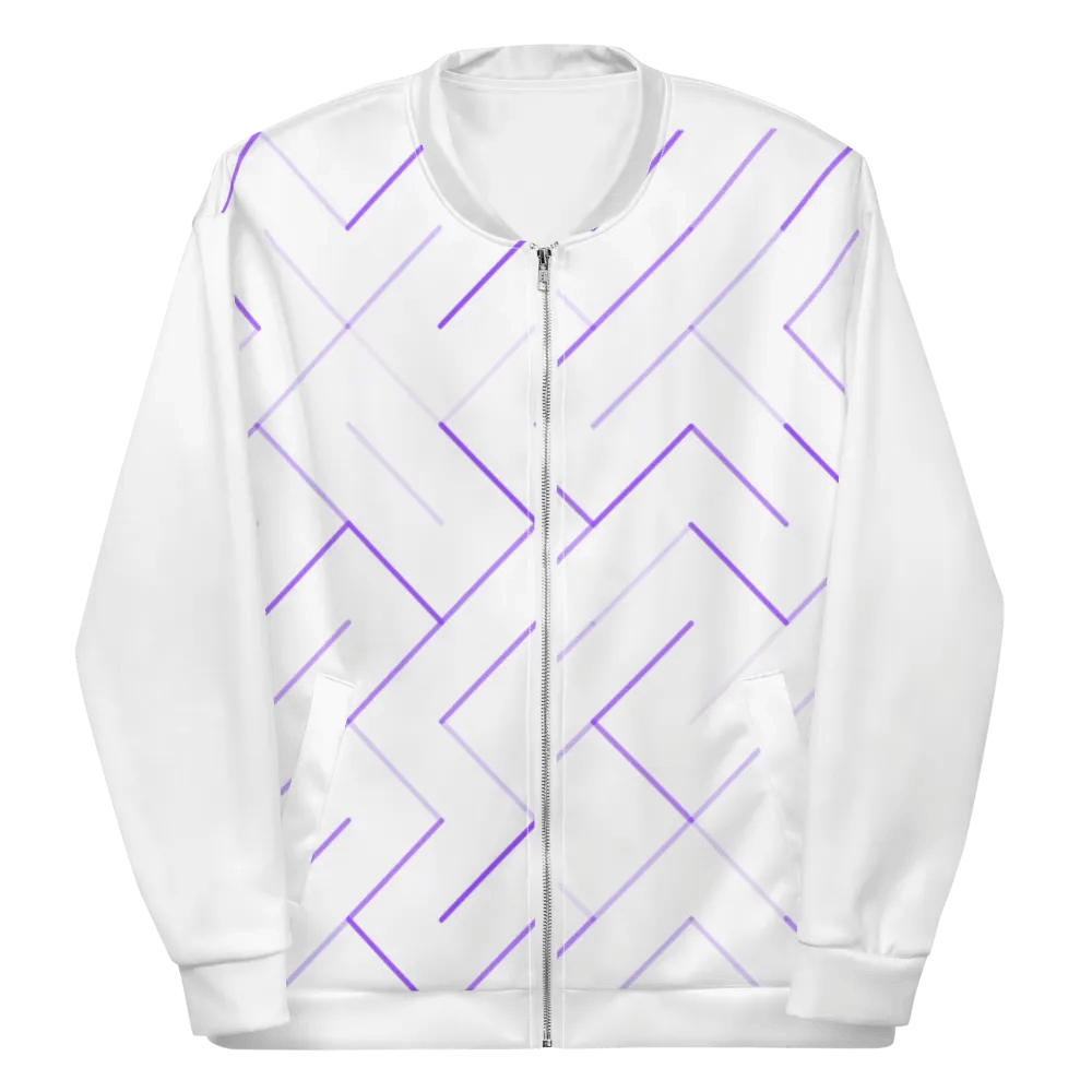 Geometric Melange All-Over Bomber Jacket product image (7)