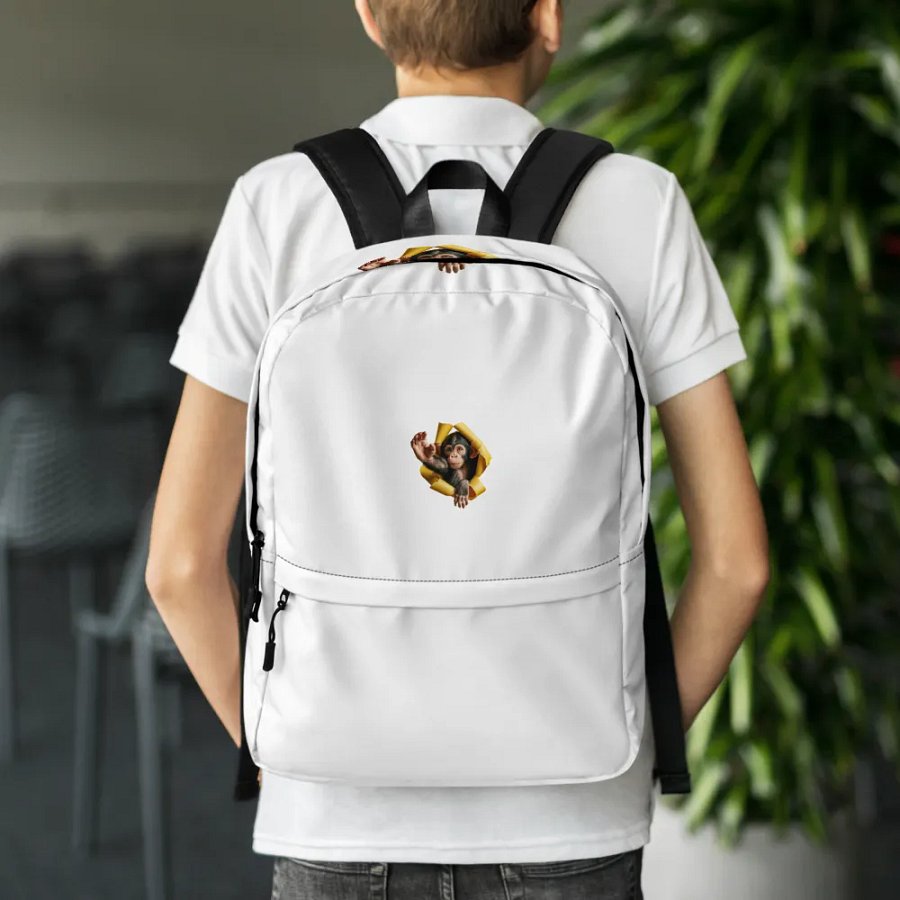 Chimpanzee Reach All-Over Backpack product image (6)