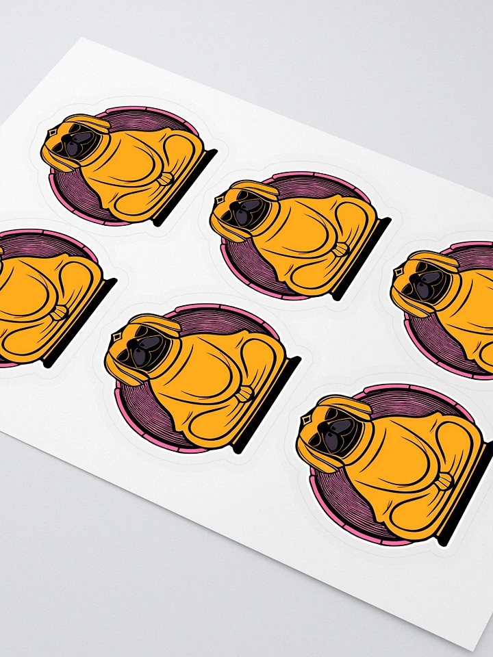 A Meditating Pug Monk - Stickers product image (2)