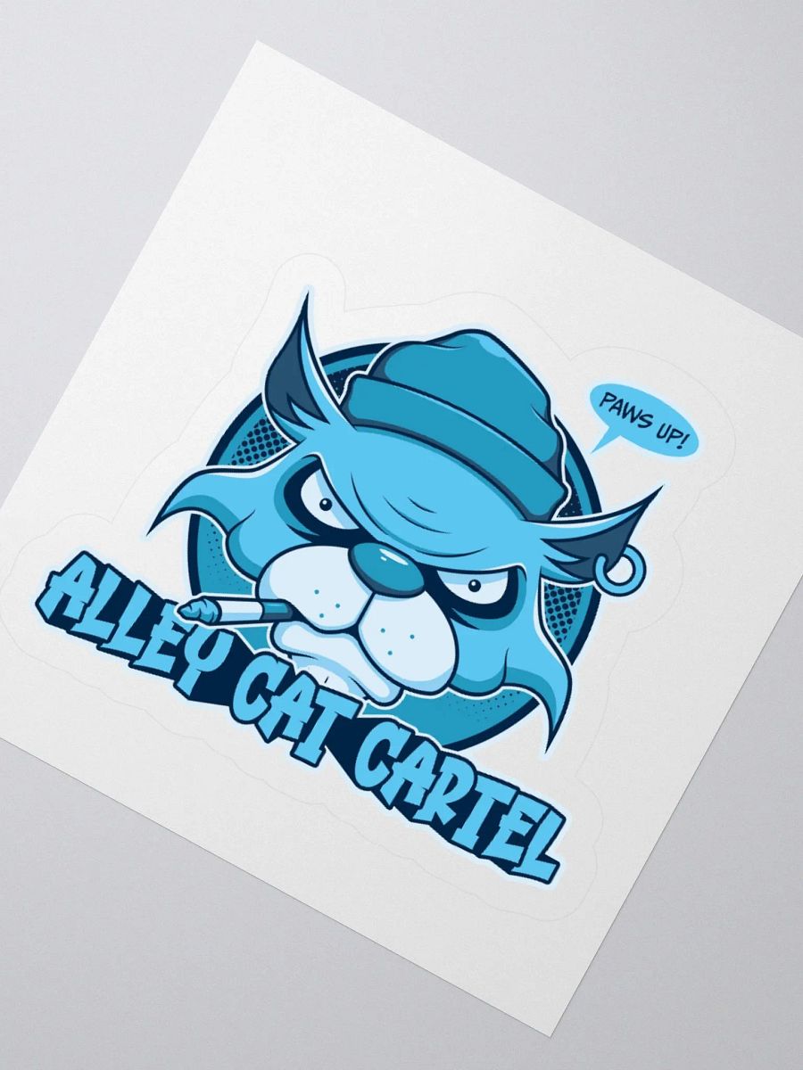 Alley Cat Cartel Sticker – Funny Retro Cat Lover Design product image (4)