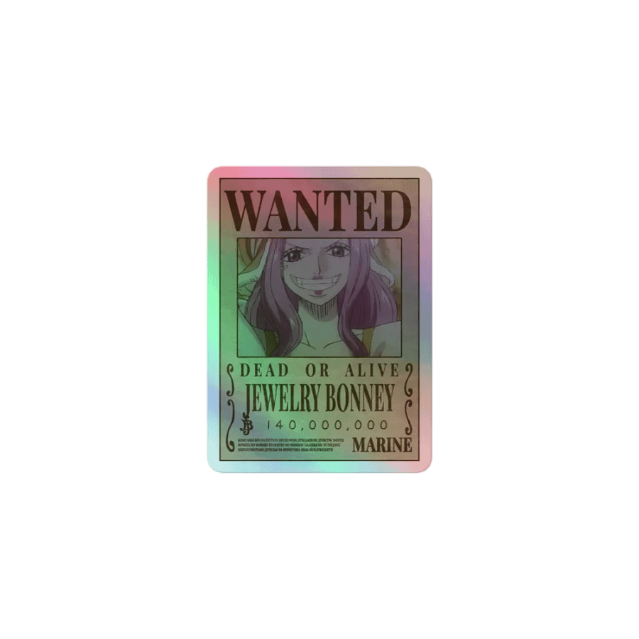 Jewelry Bonney Wanted Holographic Sticker Sheet product image (6)