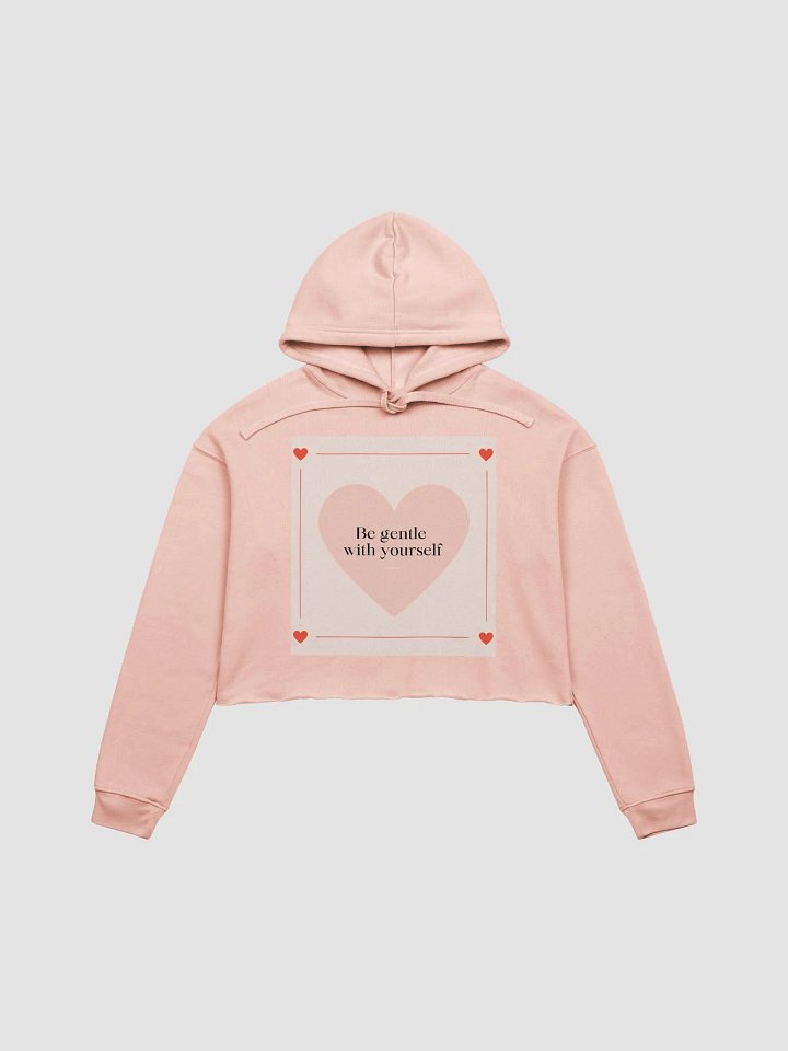 Gentle Heart Fleece Crop Hoodie product image (1)
