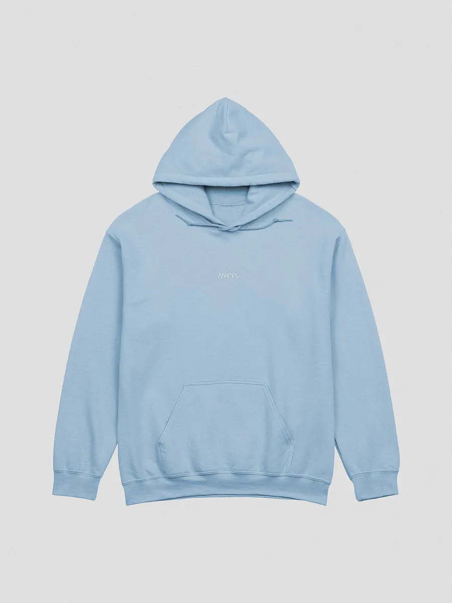 Nice. Hoodie Baby Blue Nice. Clothes by Bucks