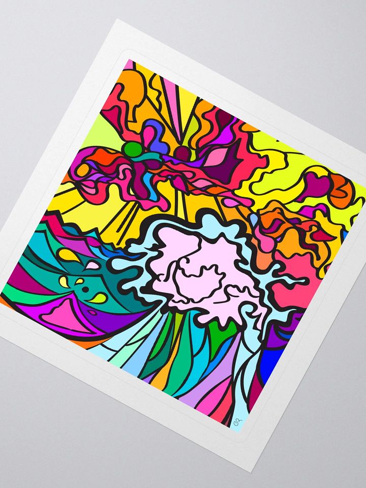 Energize Your Space with Swirling Colors - Wave at Sunset product image (2)