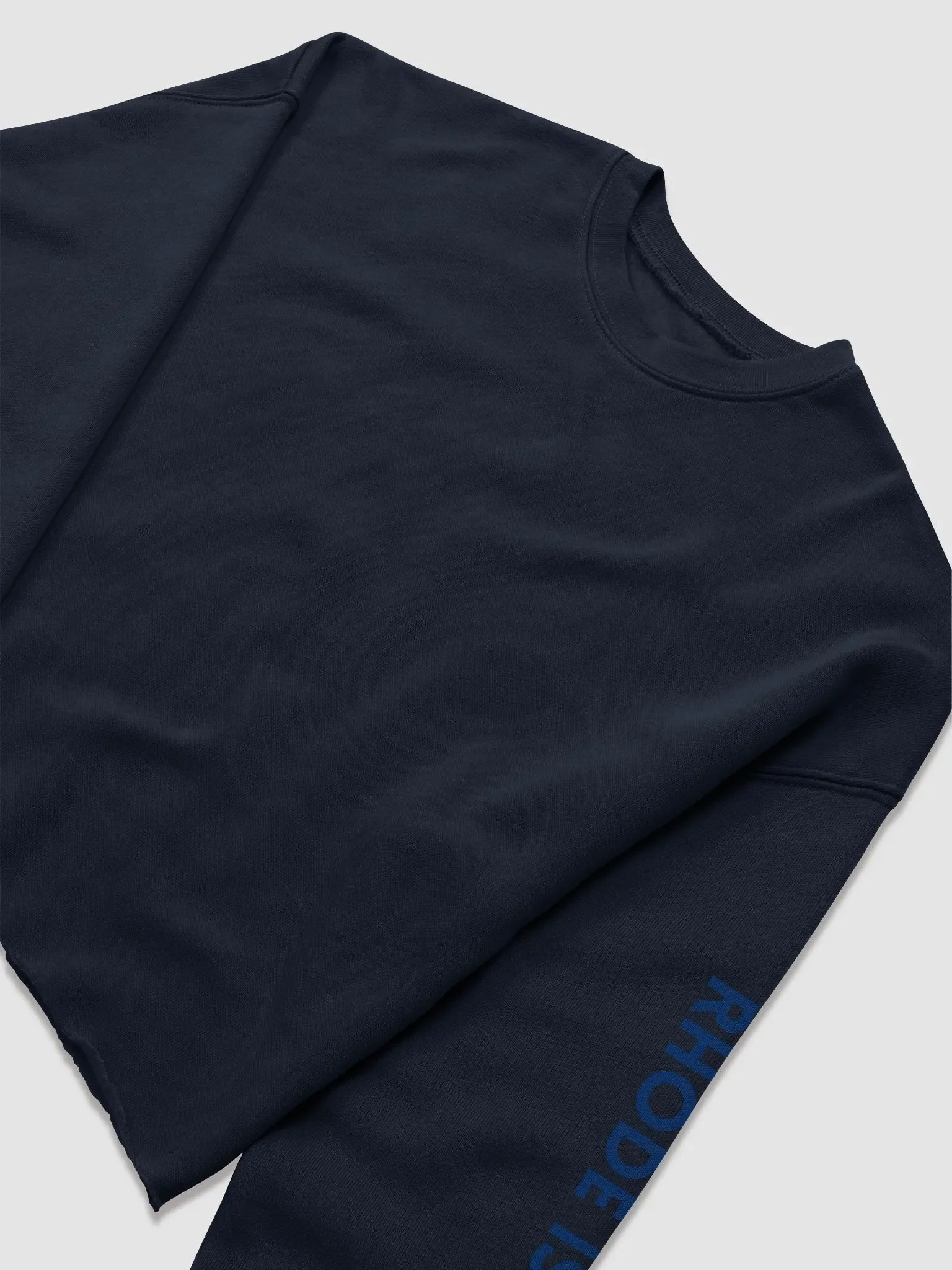 Rhode Island Navy Pineaaple Crop Sweatshirt (Midweight Fabric) product image (6)
