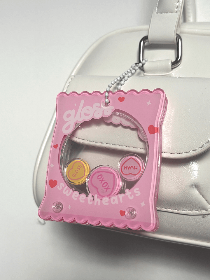 Gloss sweethearts candy shaker keyring product image (1)