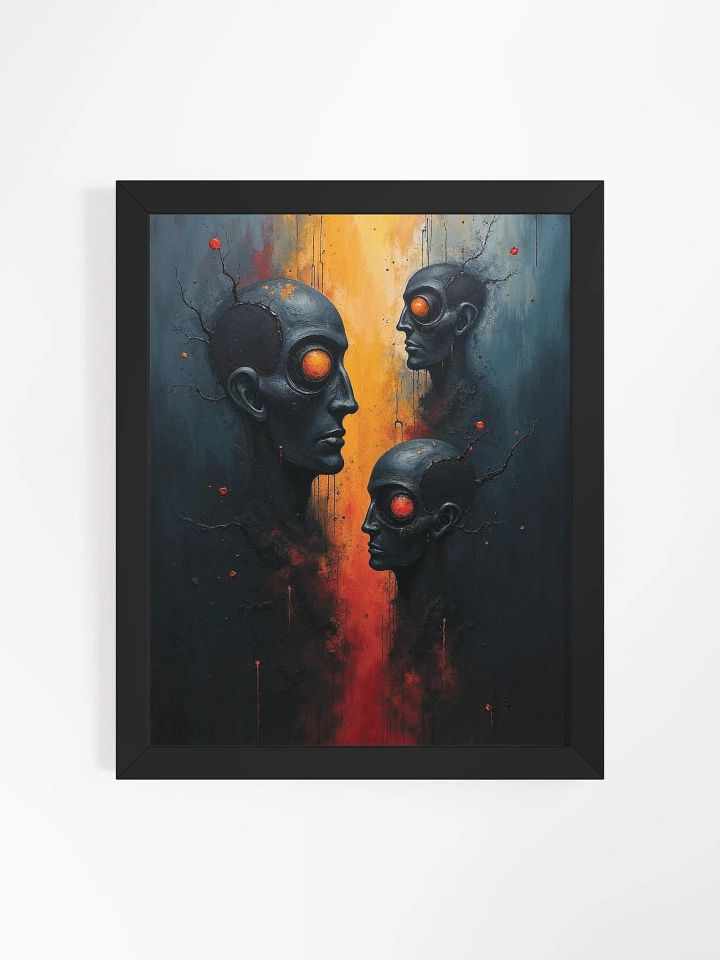 Ethereal Glowing Eyes Framed Print product image (16)