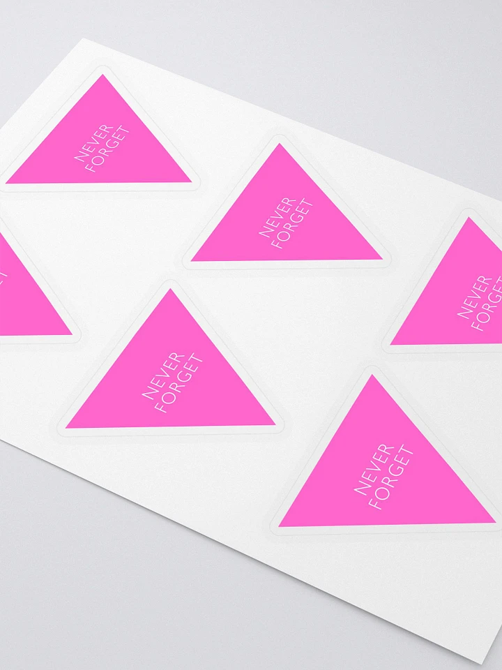 Never Forget - Pink Triangle - Stickers product image (2)