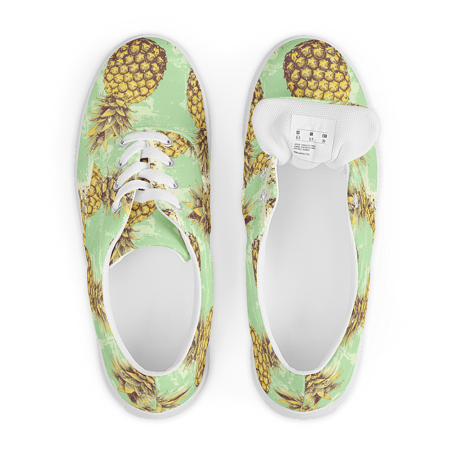 Vintage Pineapple Paradise Women's Canvas Shoes product image (7)