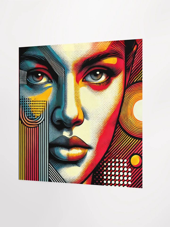 Vibrant Muse: Abstract Woman Face Poster product image (2)