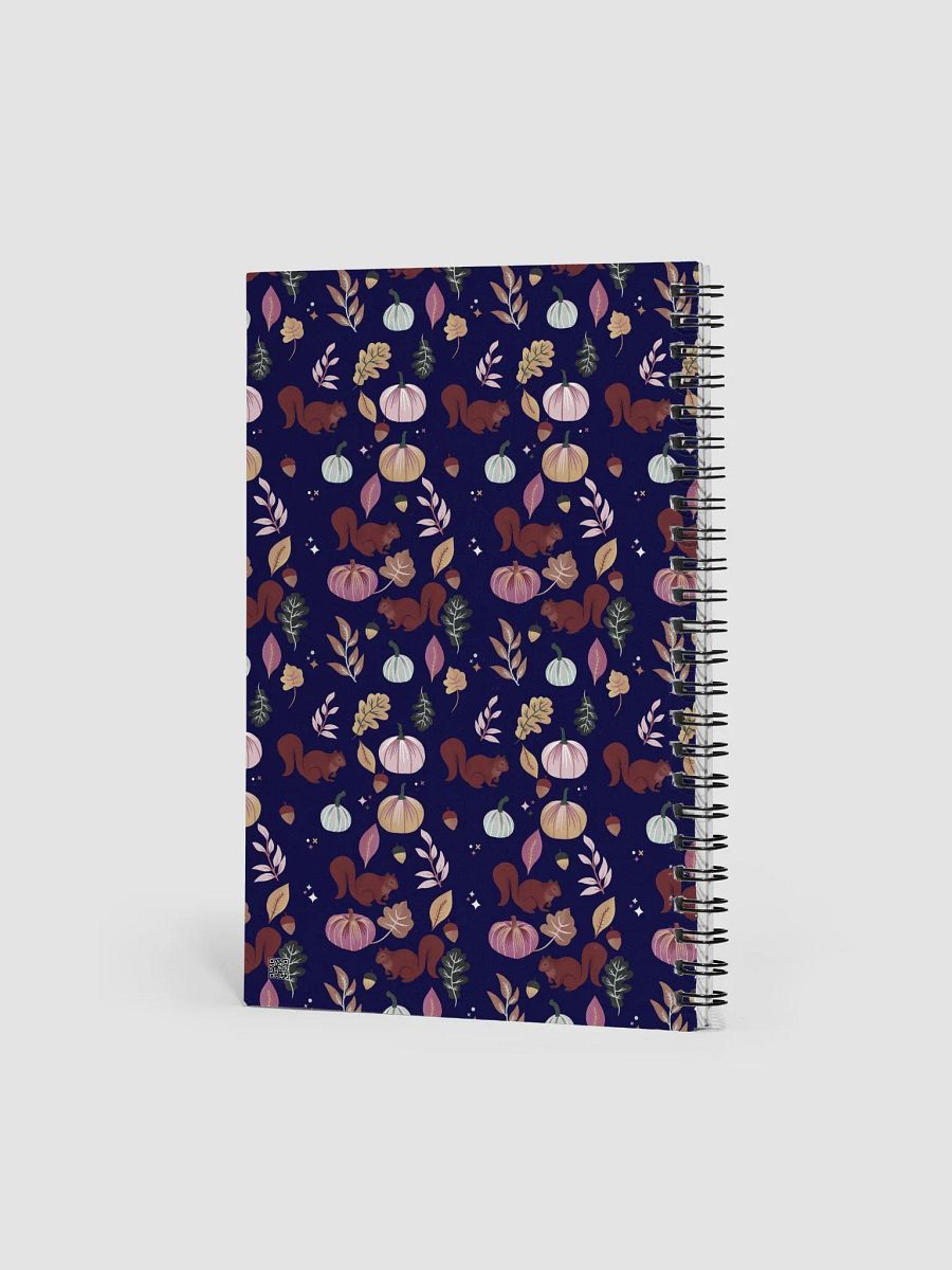 Pumpkins & Friends Deep Blue • Spiral Notebook product image (2)