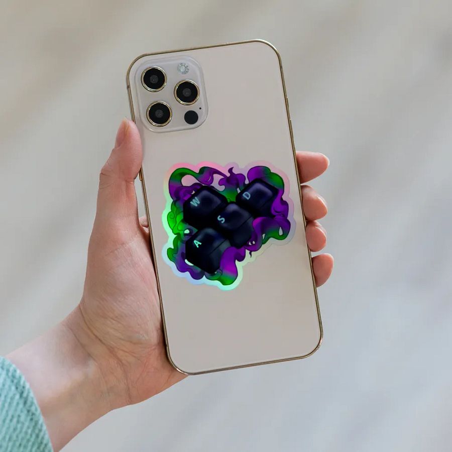 Cursed WASD sticker product image (8)