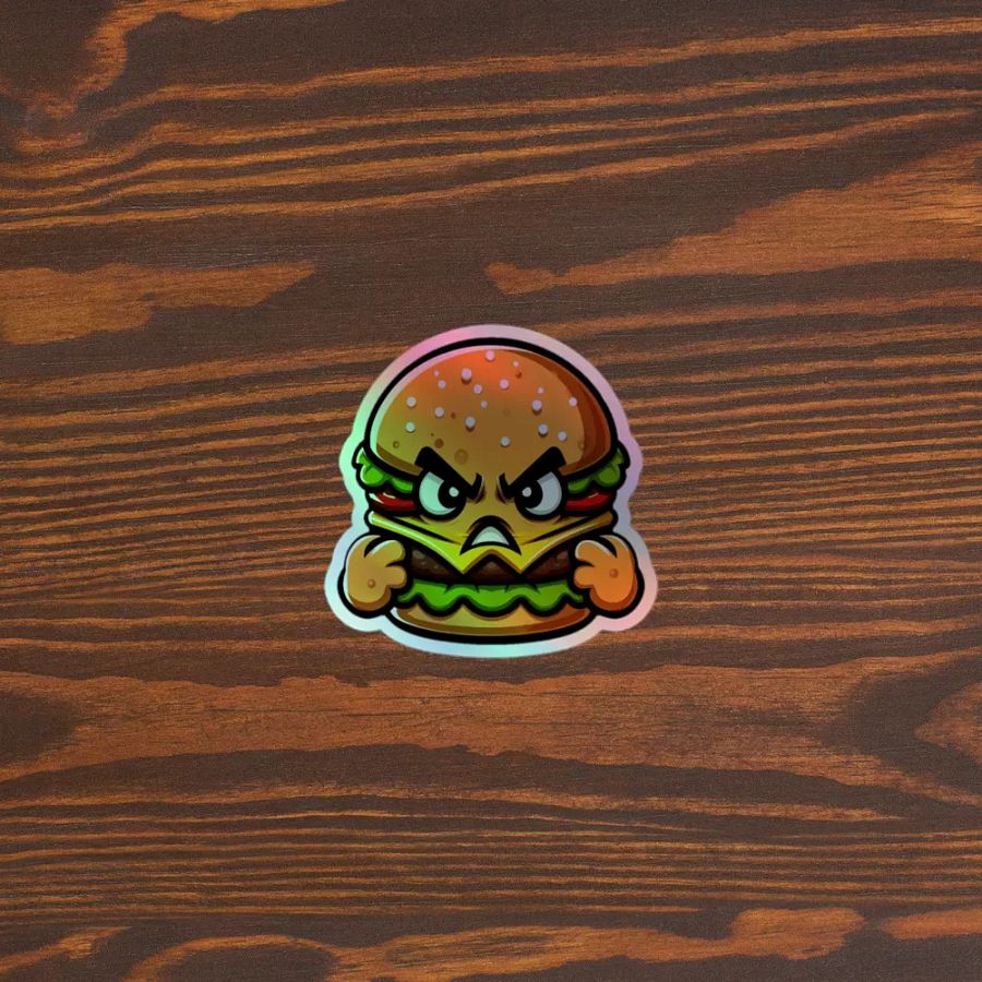 Angry Burger Holographic Sticker Sheet product image (5)