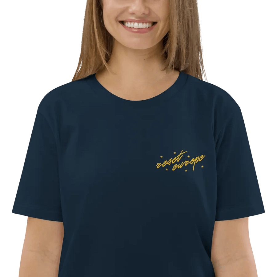 reset europe embroidered t-shirt - 100% organic cotton product image (12)