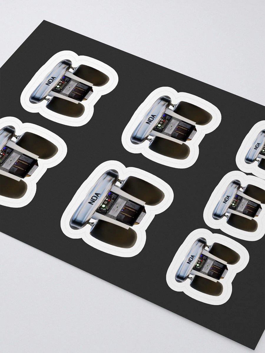 NDA Jetpack Kiss Cut Sticker Sheet with Background by Allcolor product image (2)