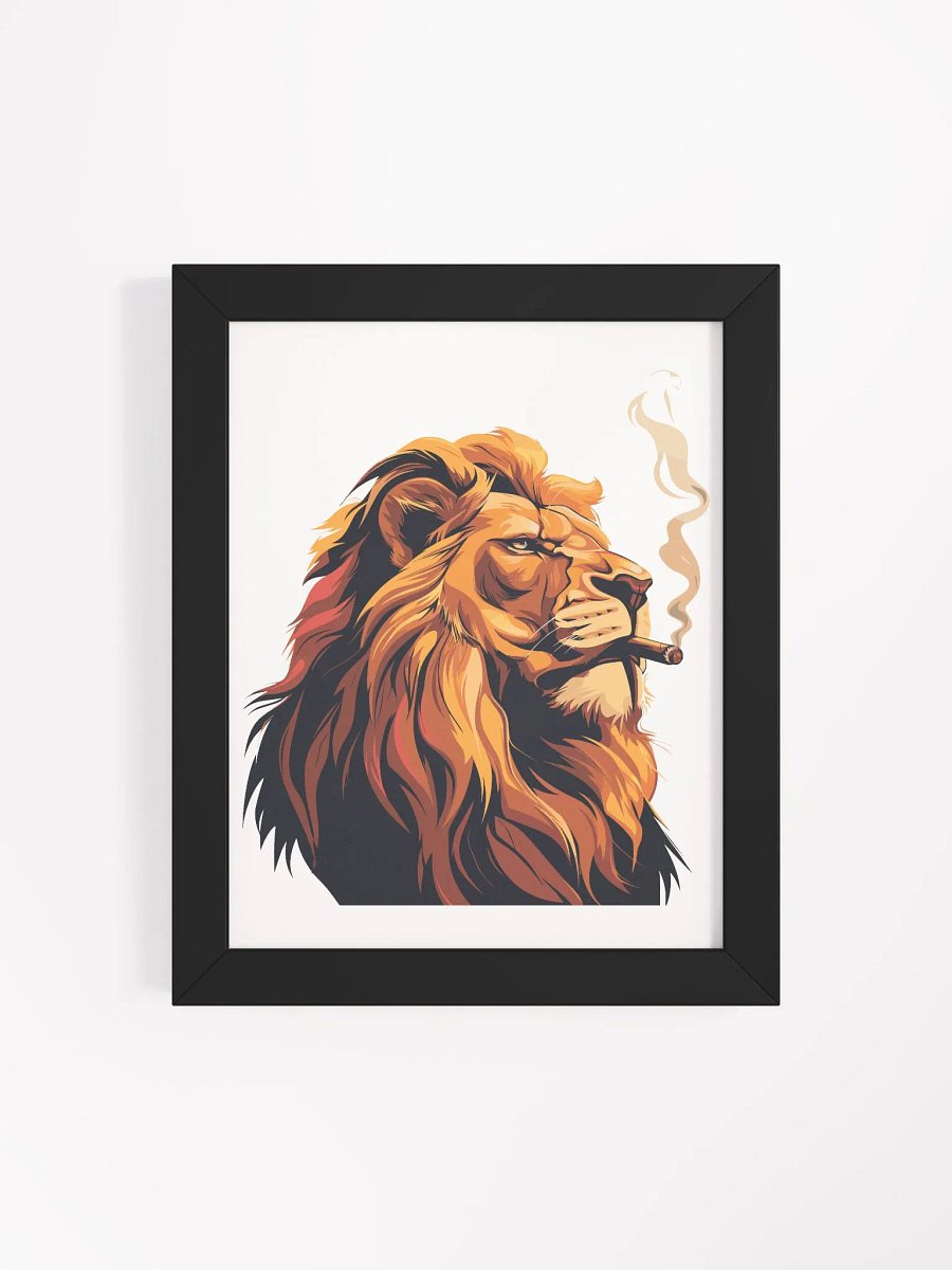 Badass Lion - Framed Matte Poster product image (4)
