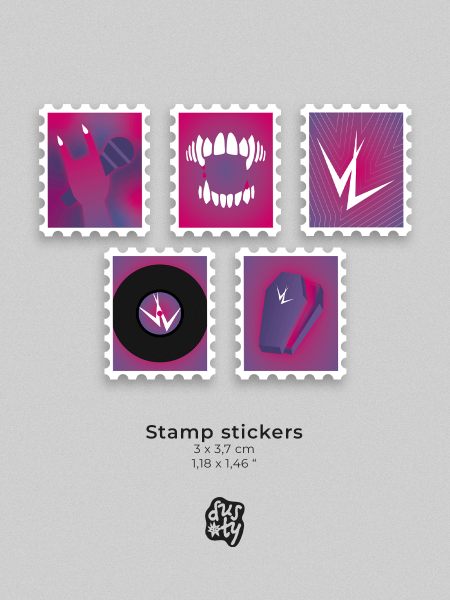 The Vampire Lestat - Stamps Stickers Set 1/2 product image (2)