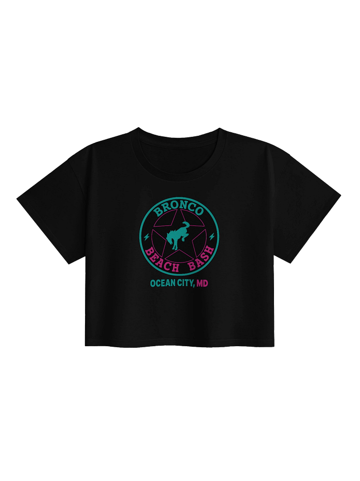 2025 Bronco Beach Bash Ocean City / Destination Bigfoot Bronco Collab | Women's Crop Top (Multiple Colors Available) product image (2)