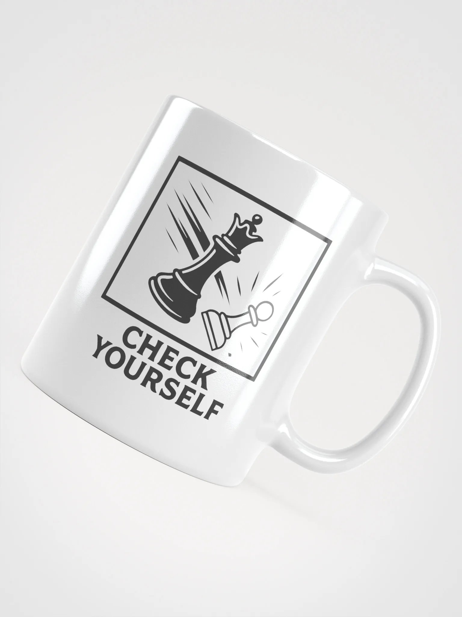 Check Yourself - White Glossy Mug product image (4)