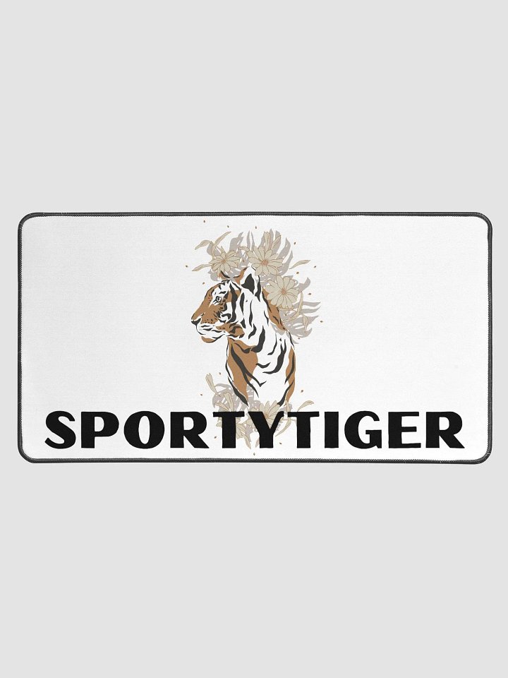 SportyTiger Floral Tiger Mouse Pad product image (1)