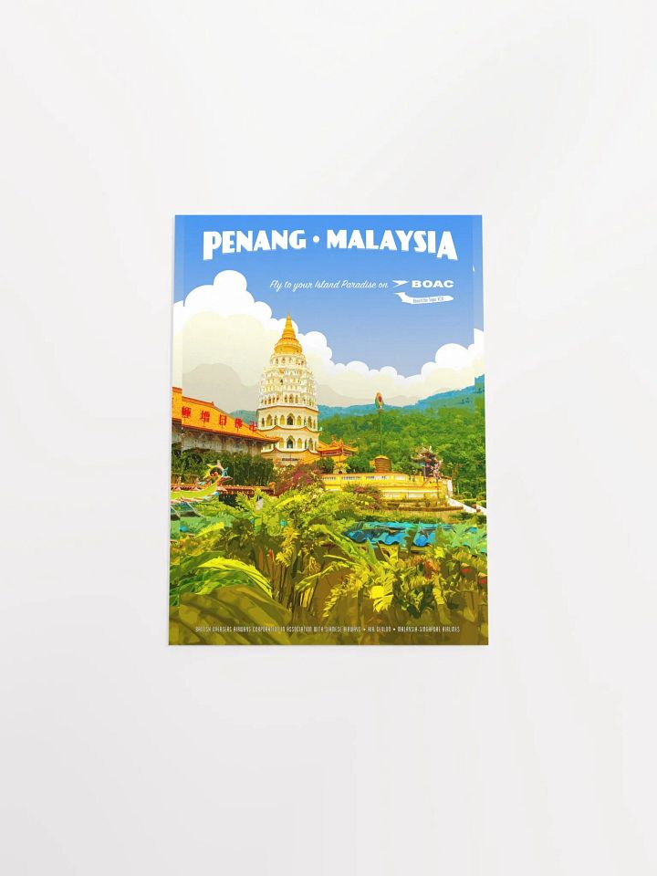 Vintage-Style Penang, Malaysia Travel Poster product image (2)