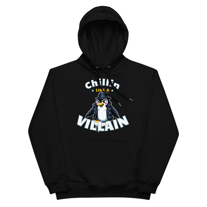 Chillin' Villain Penguin Eco Hoodie product image (3)