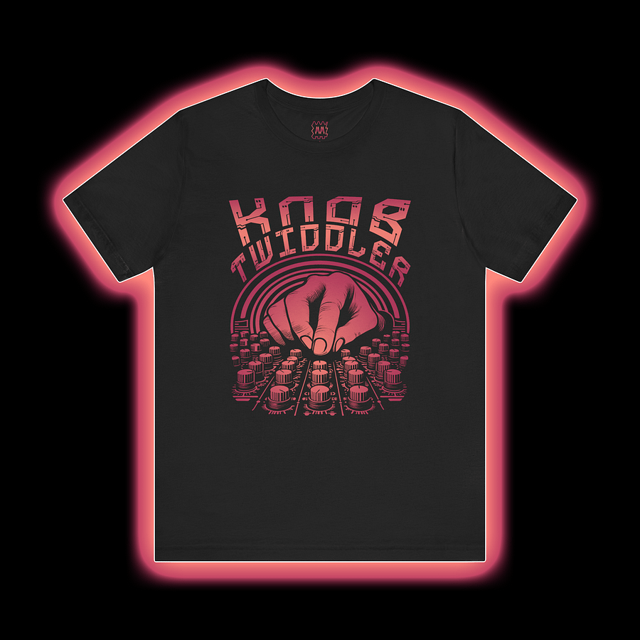 Knob Twiddler - Synthesizer/Sound Designer/Mix Engineer T-Shirt (FLAME PRINT) product image (1)