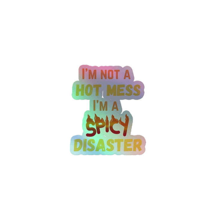 Spicy Disaster Holographic Sticker Sheet product image (1)