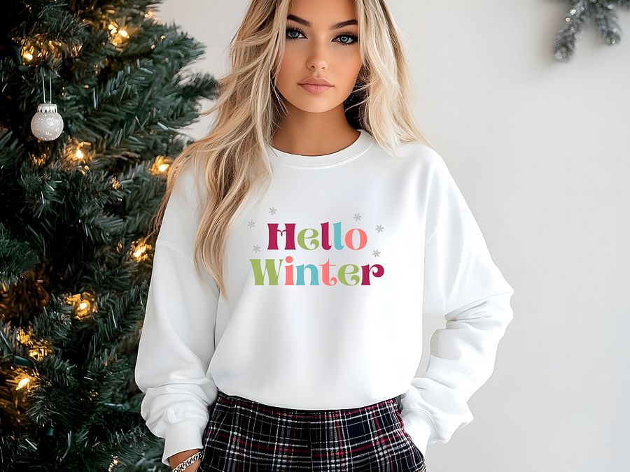 Hello Winter Playful Crewneck product image (1)