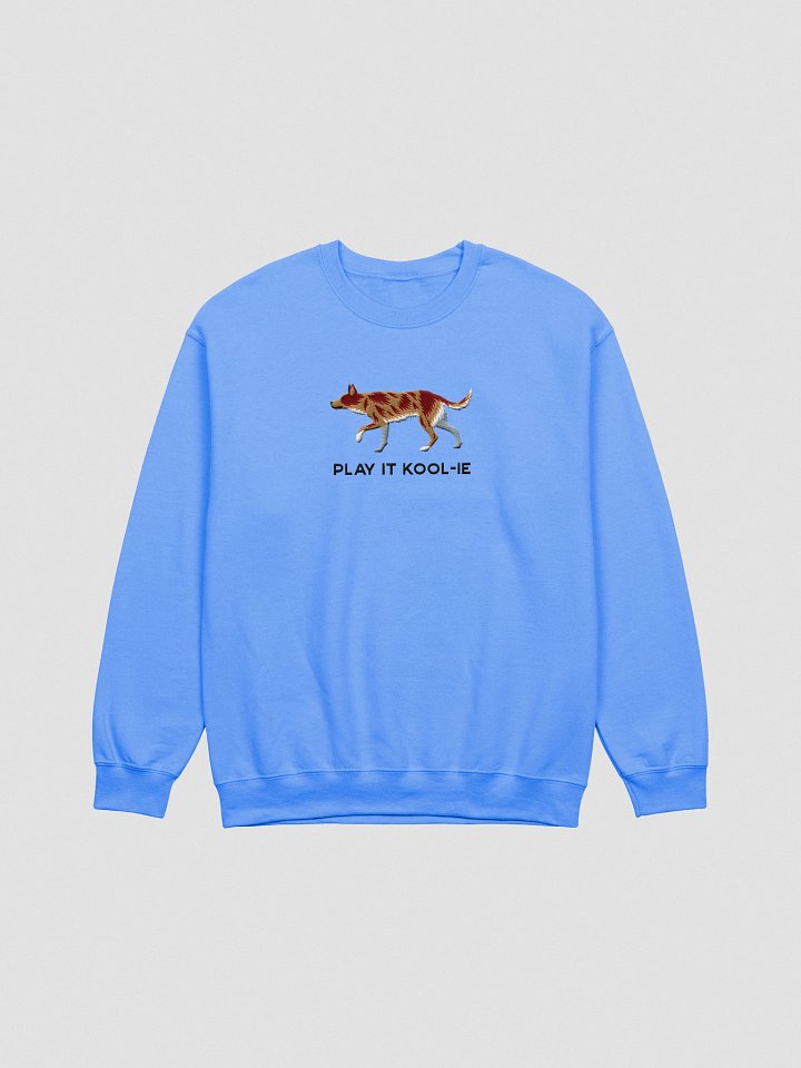 Play It Kool-ie Sweatshirt (Embroidered) of an Australian Koolie(Red Merle) product image (7)