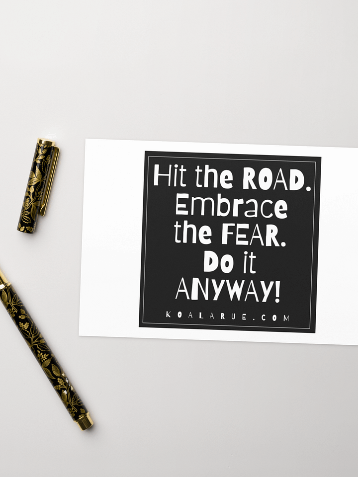 EMBRACE THE FEAR • GREETING CARD AND ENVELOPE product image (1)