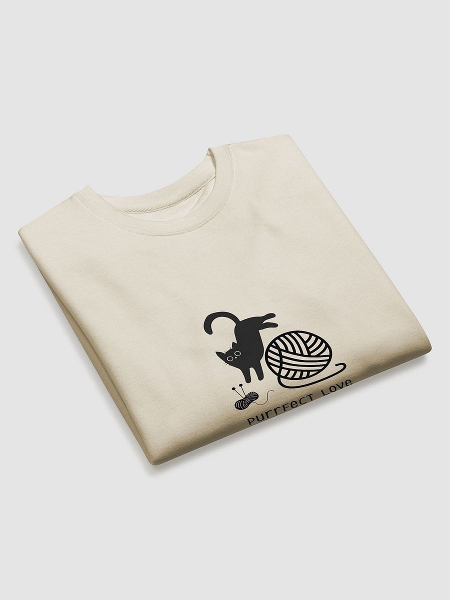 Black Cat with a knitting ball | Sweatshirt product image (6)