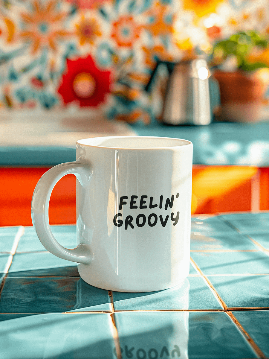 “Feelin’ Groovy” My Vibe Ceramic Mug product image (1)