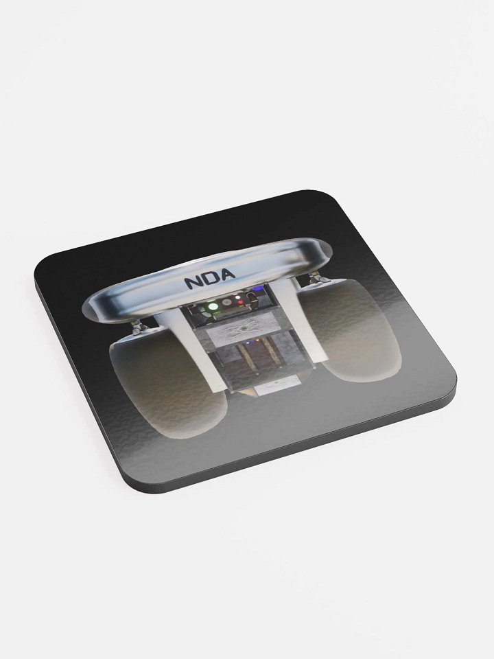 NDA Jetpack Black Glossed Cork Coaster product image (2)