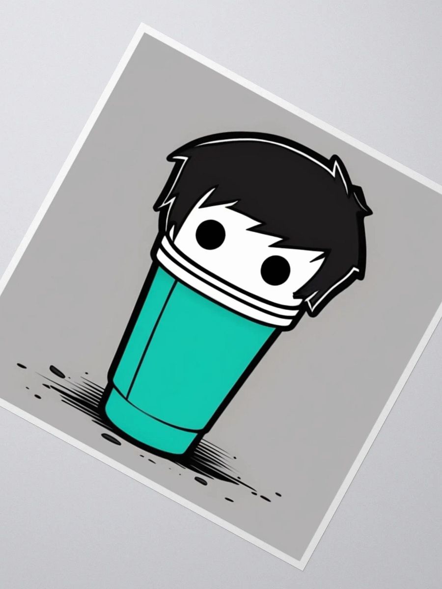 Cup Character Kiss Cut Stickers product image (4)