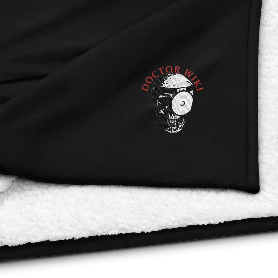 Doctor Wiki Embroidered Premium Sherpa Blanket product image (4)