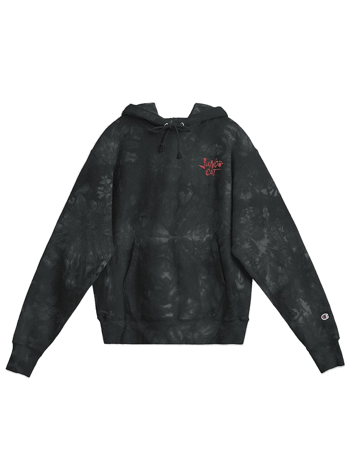 JUNOO CAT X CHAMPION TIE DYE HOODIE product image (1)
