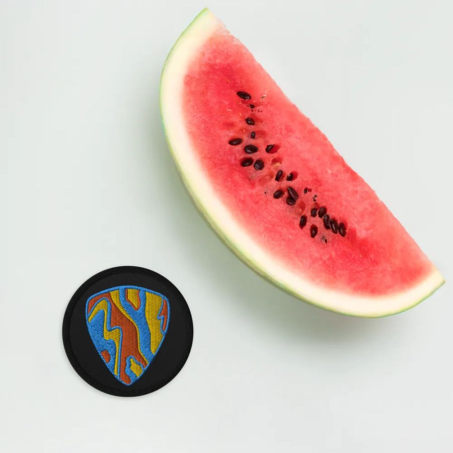 Marble Guitar Pick Embroidered Patch product image (4)