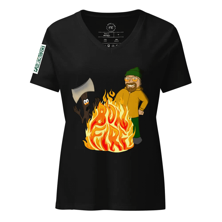 F*Seattle BonFire Women's V neck product image (22)