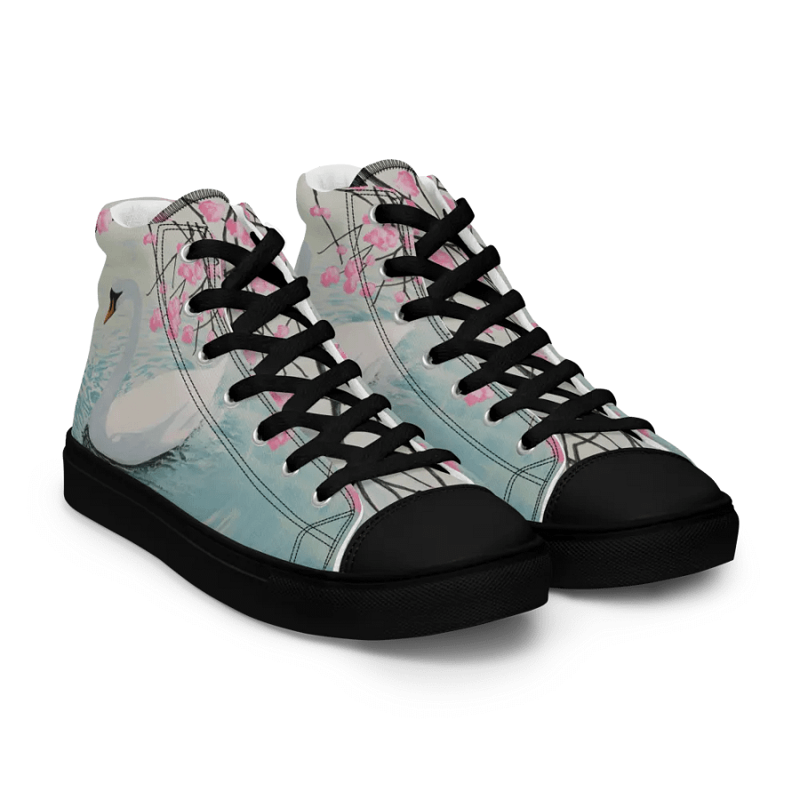 Lady Swan Retro High Top Canvas Shoes product image (8)