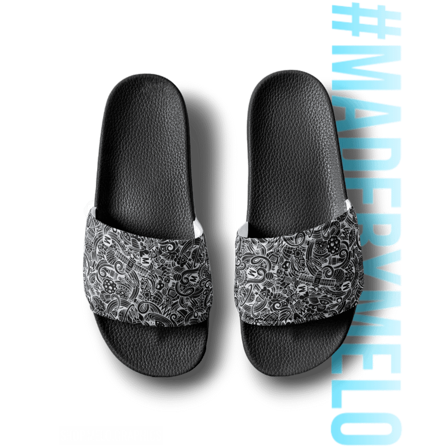Dark Space Scribble - Men's Slides | #MadeByMELO product image (3)