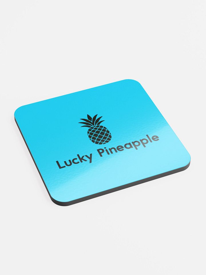 Lucky Pineapple Films Logo Blue Coaster product image (2)