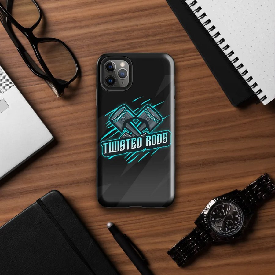 iPhone Twisted Rods Aqua Logo Case product image (72)