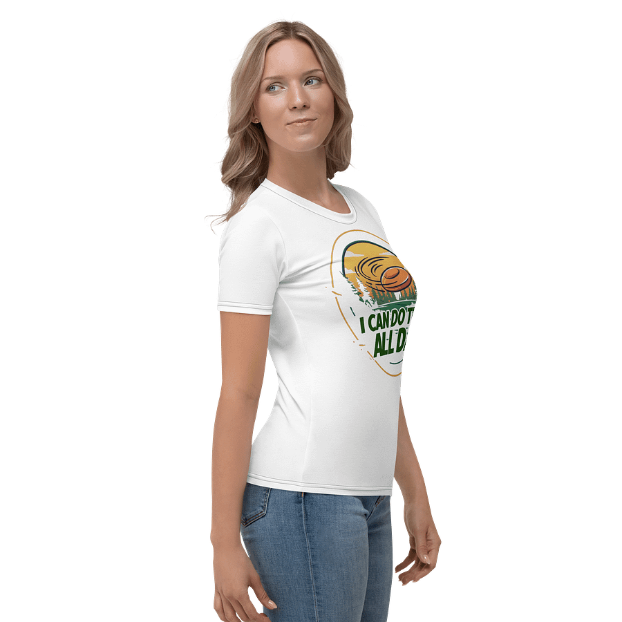 Fancy Lads Women's White T-shirt "I Can Do This All Day" product image (5)