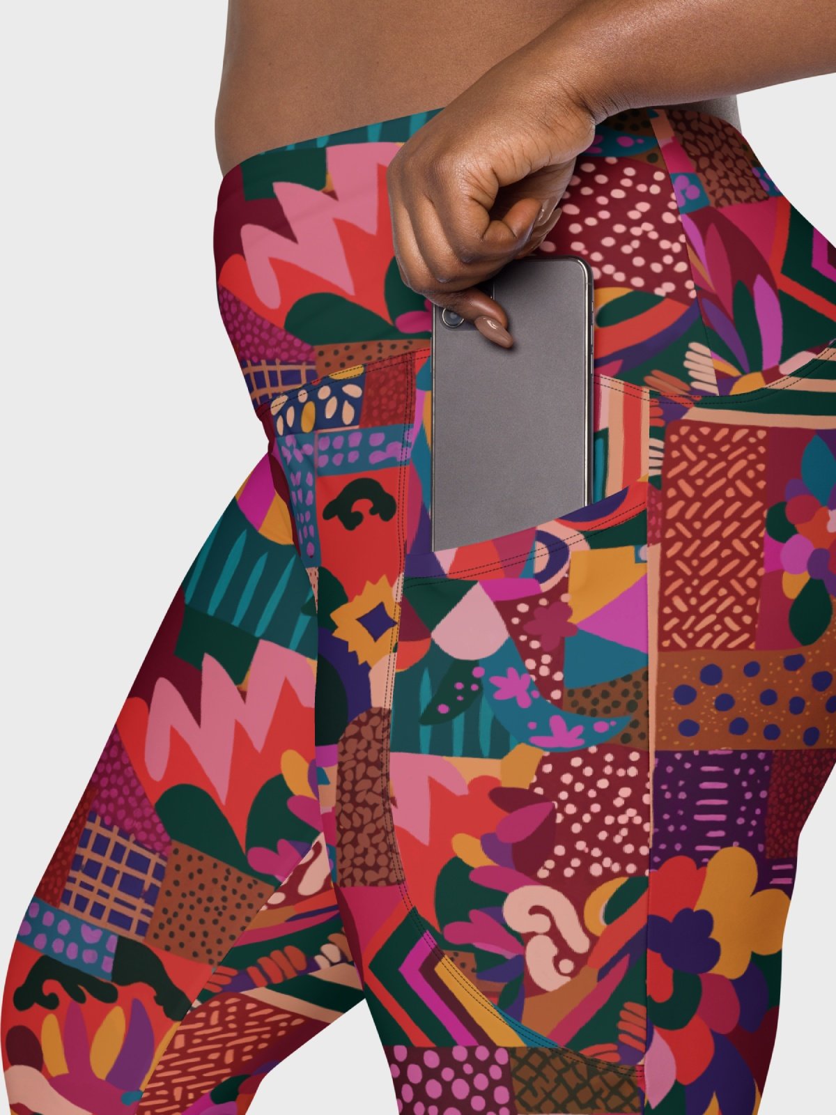 Leggings with Pockets "Abstract African Ethnic Pattern" Printed product image (12)