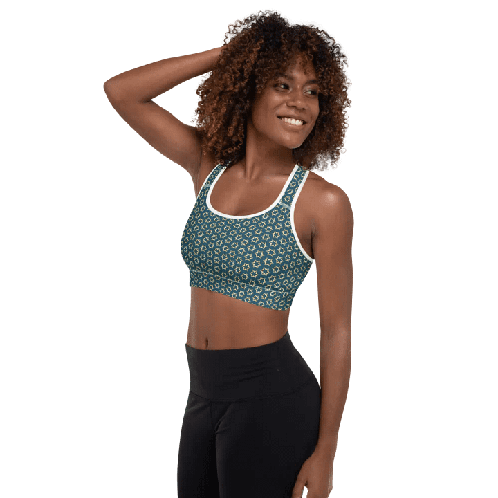 Seashell and Starfish Padded Sports Bra product image (1)