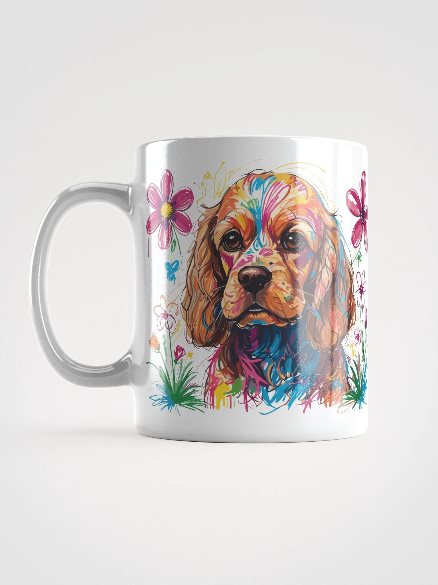 Scribbles Cocker Spaniel 1 , Mug product image (6)