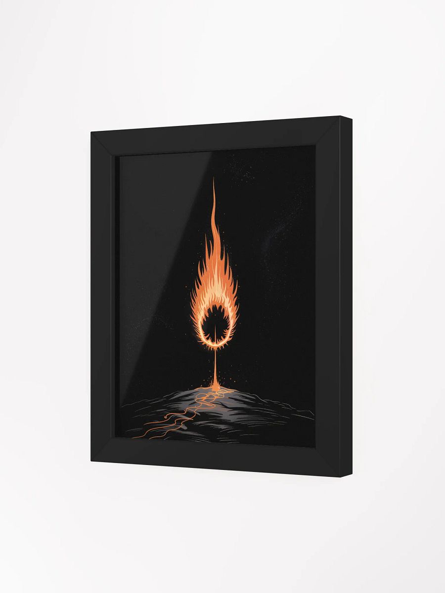 Ring of Fire Framed Print | Abstract Flame Wall Art product image (3)