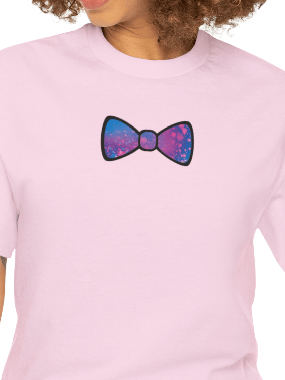 Dark Blue/Purple Mix Watercolor Bow Tie Shirt product image (6)